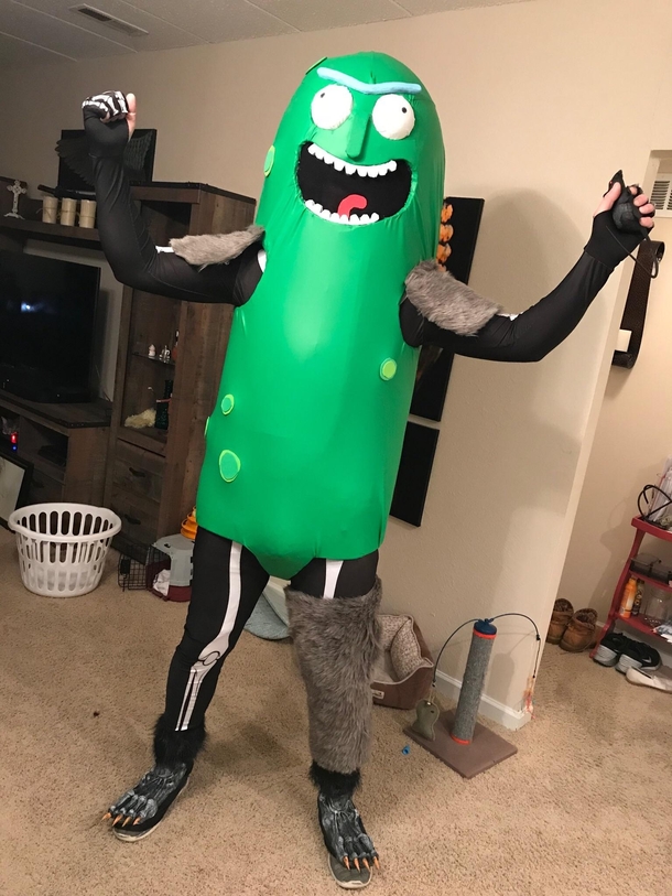 Boom big reveal My brother turned himself into a pickle