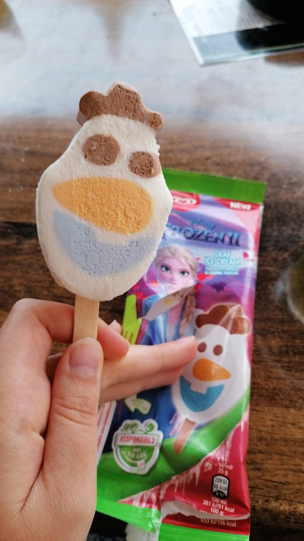 Bought ice cream for my little sister