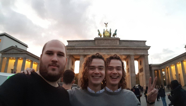 Bouncing off the other accidental Panorama Alien guy heres me sightseeing in Berlin  years ago