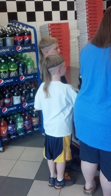 Bowl cut  mullet  bullet