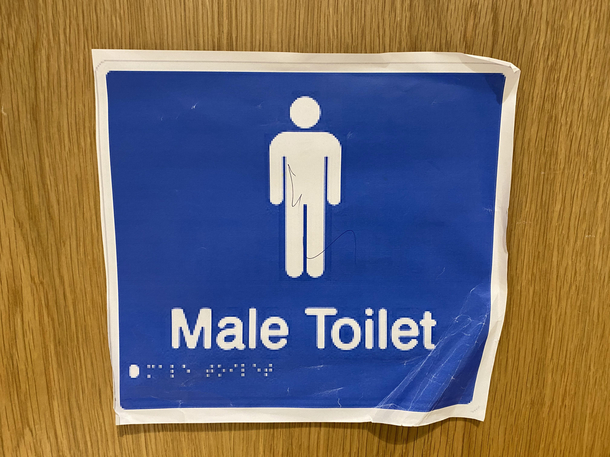 Braille image on paper