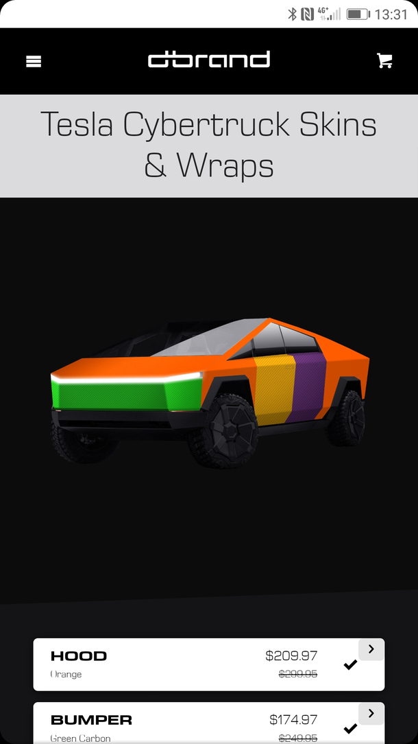 Brand allows you to skin your cybertruck