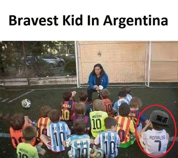 Bravest kid in Argentina
