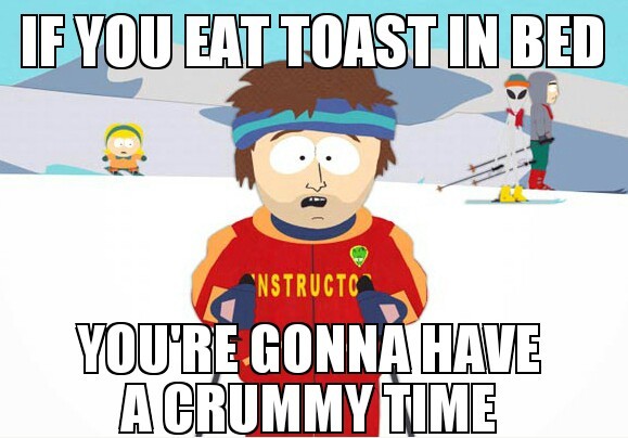 Breakfast in bed is great but