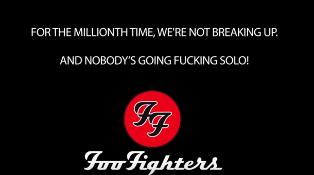 Breaking News from the Foo Fighters