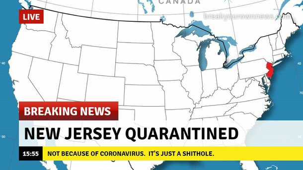 Breaking News - New Jersey Quarantined