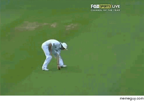 Breaking your own sunglasses throwing a ball 