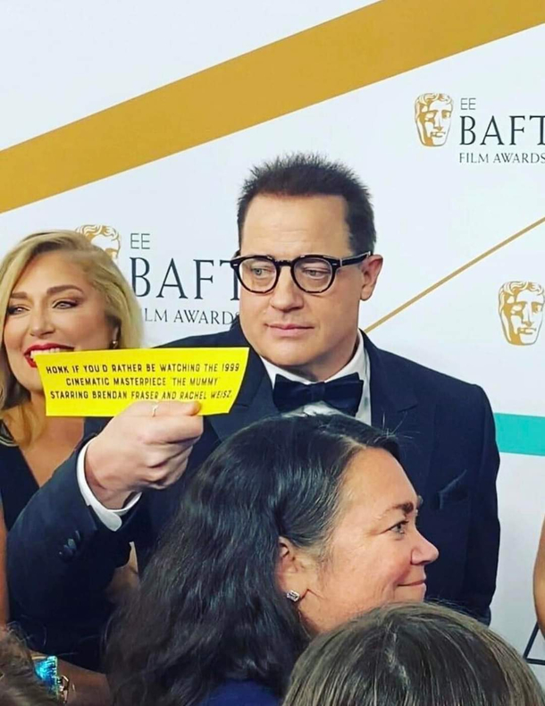 Brendan Fraser at the BAFTA Awards