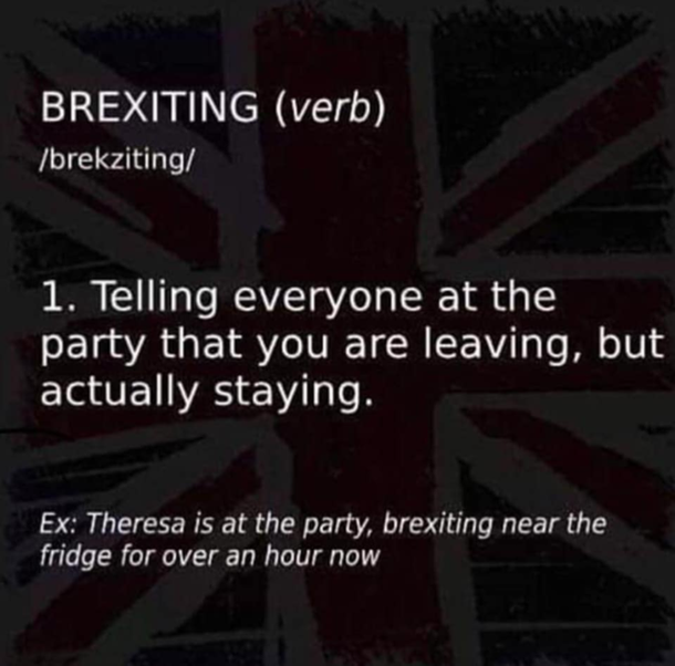 Brexiting is my primary skill