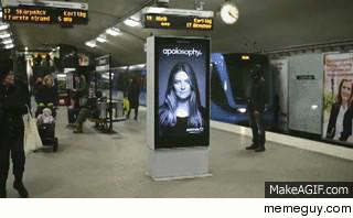 Brilliant digital ad in Stockholm