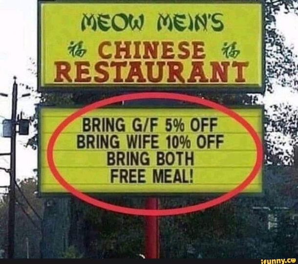 Bring Both and get a free meal