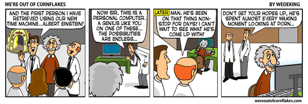 Bringing back Einstein in a time machine