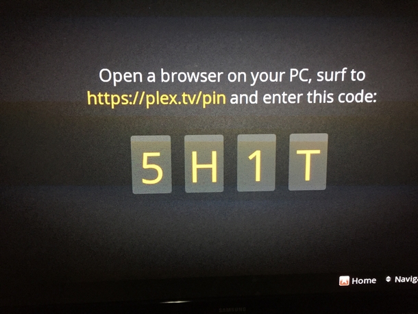 Brother-in-law just got this Plex pin when re-activating his TV