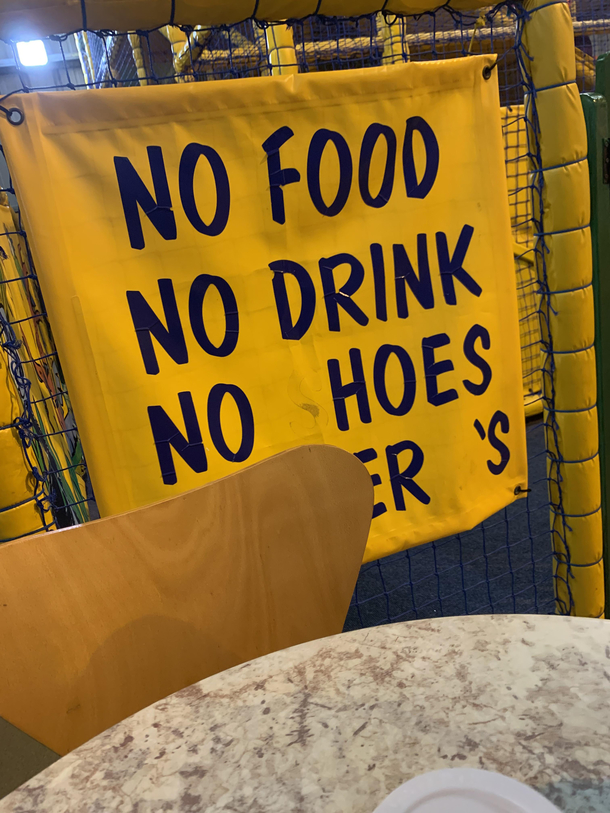 Brought my kids to a nice play centre and this is here