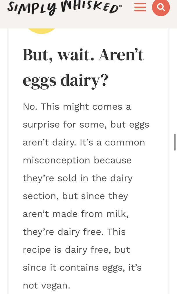 Browsing dairy free pancake recipes and see this gem  