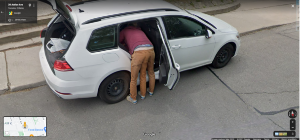 Browsing Google Street View today
