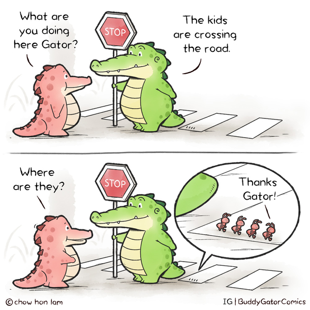 Buddy Gator - Crossing The Road