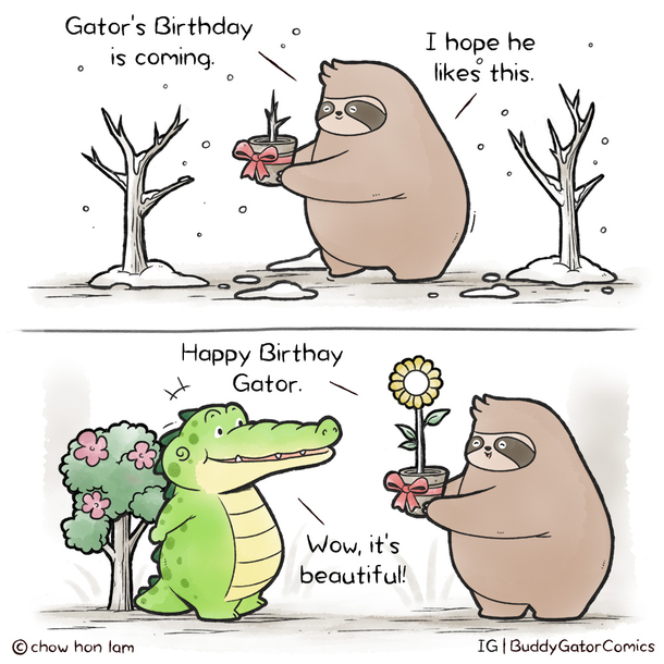 Buddy Gator - Happy Birthday Gator