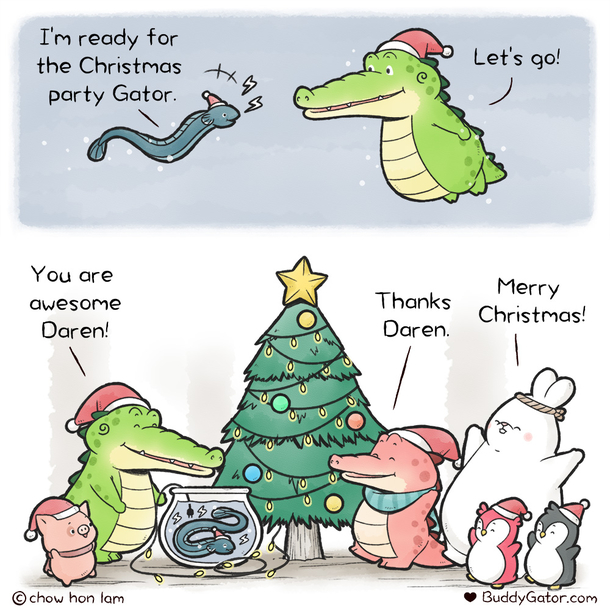 Buddy Gator - Merry Christmas