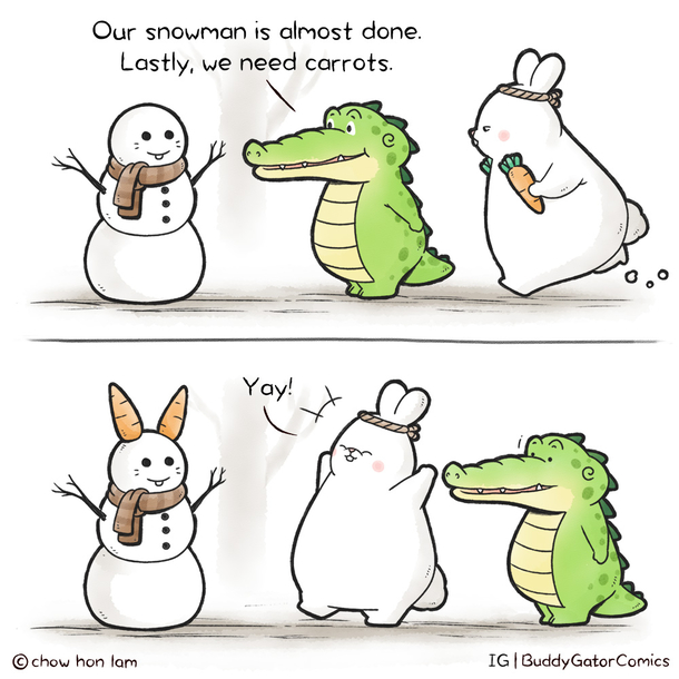 Buddy Gator - Snowman