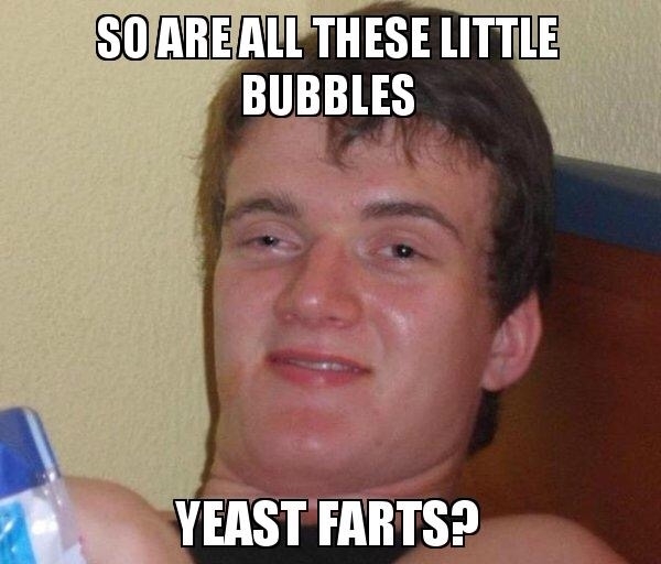 Buddy of mine was staring at his beer for a while so I asked him what was on his mind