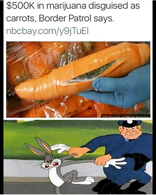 Bunny caught carrying marijuana