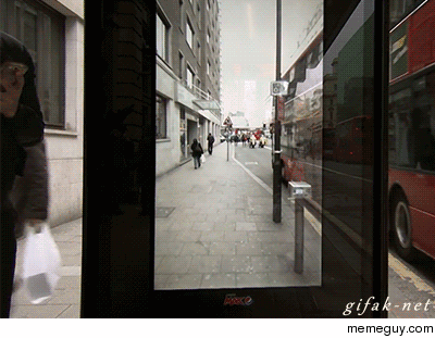 Bus stop prank