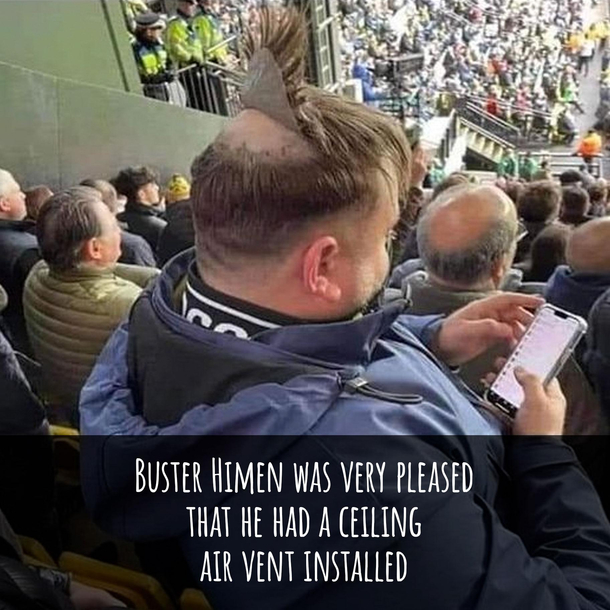 Buster Himen at the ball game