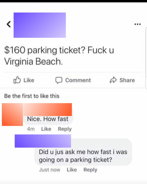 But how fast was he going