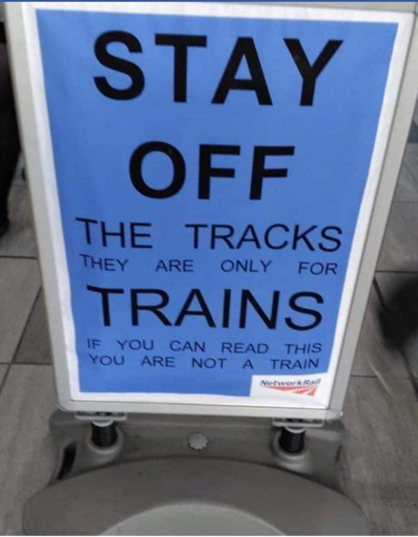 But I identify as a train