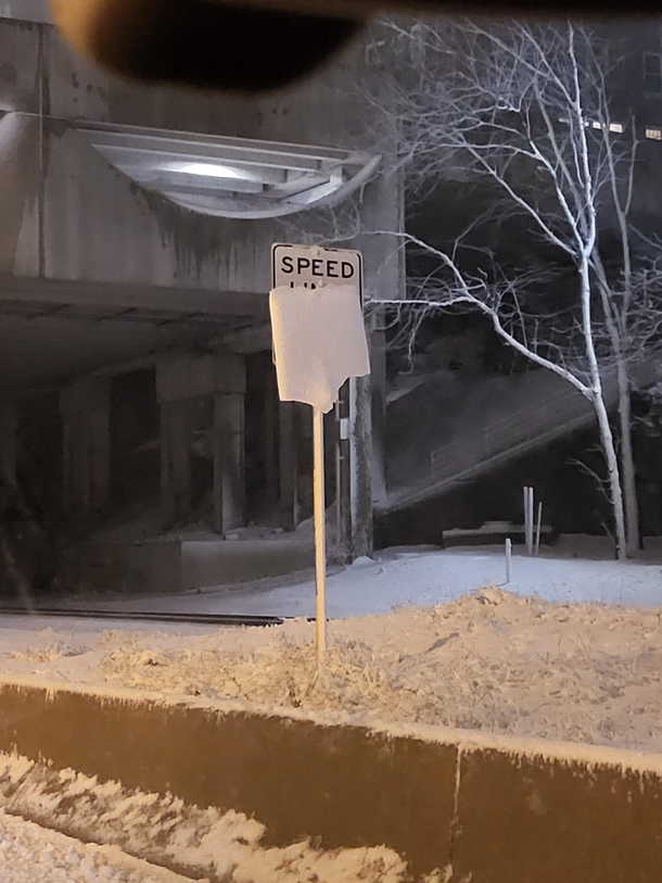 But officer I was just following the sign