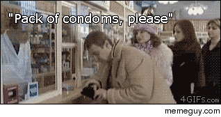 Buying condoms can be awkward sometimes