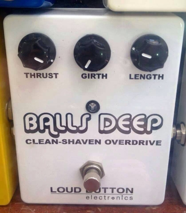 By far the rudest guitar pedal Ive ever seen