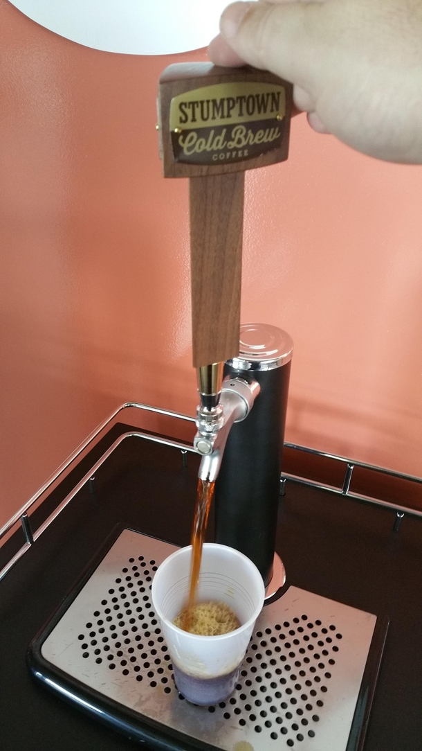 Bye bye sleep my office just got cold brewed coffee on tap