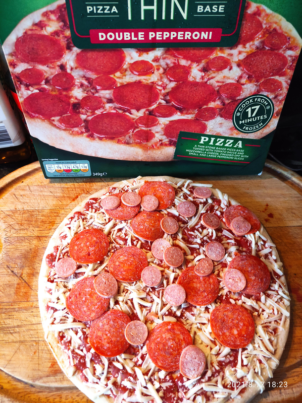 c pizza  - the box and the product straight out of box with no rearranging necessary Impressive most impressive