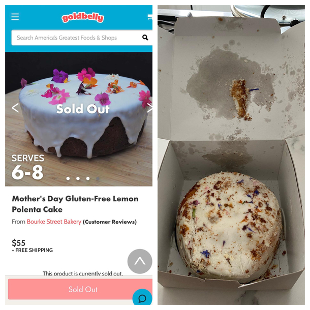 Cake I ordered vs cake I received Happy Mothers Day