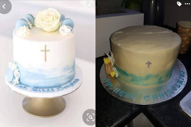 Cake ordered vs what arrived