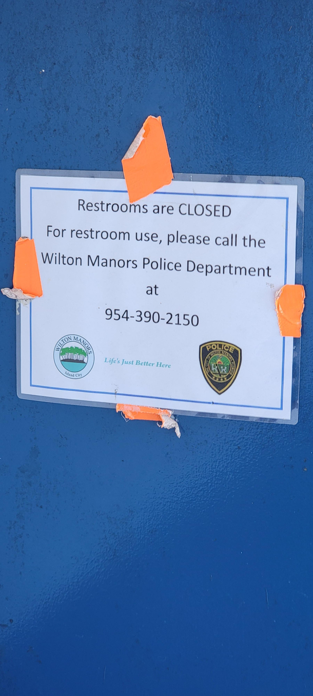 Call the police I have to poop