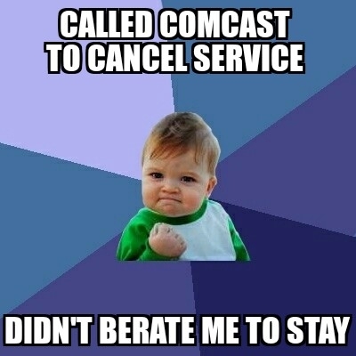 Called Comcast today