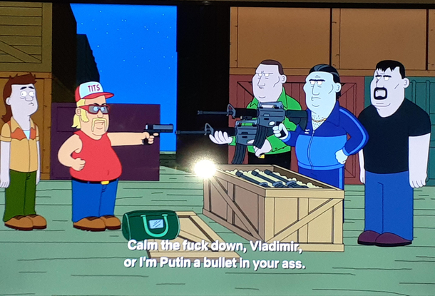 Calm the fuck down Vladimir