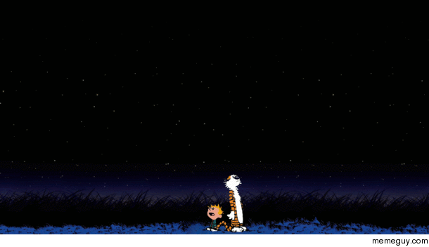Calvin amp Hobbes meteor gif