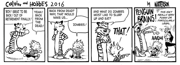 Calvin and Hobbes  - out of retirement