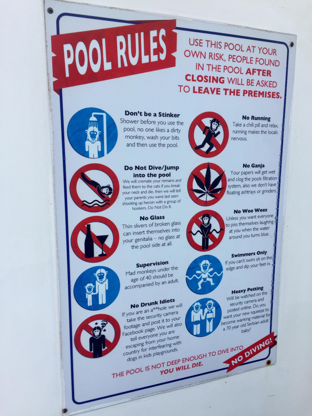 Cambodian pool rules we need to adopt in the US