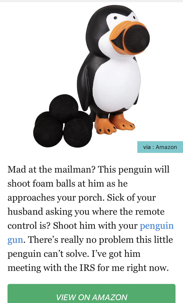 Came across this on one of those list articles for gifts Someone is having fun writing the copy