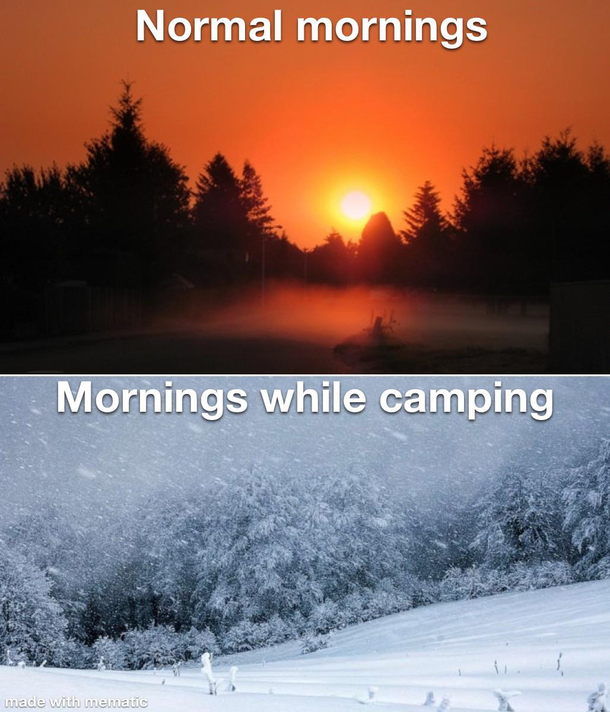 Camping is ass