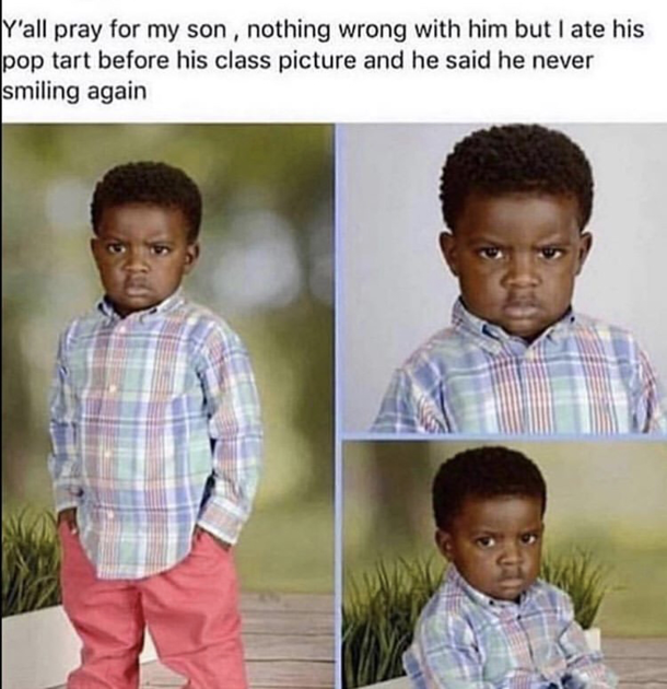 Can almost hear his frown lad