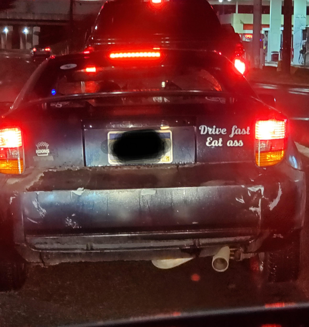 Can I drive slow and eat tacos instead
