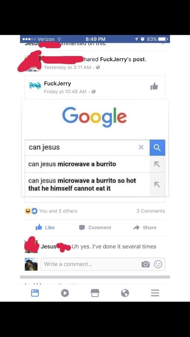 Can Jesus microwave a burrito