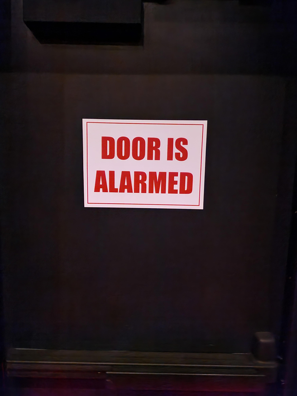 Can someone calm this door down
