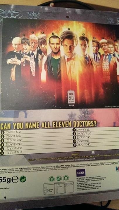 Can you name all eleven Doctors x-post from rDoctorWho